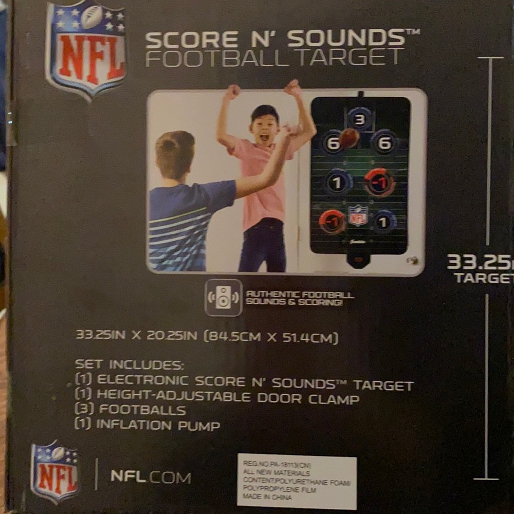 Score an’ Sound Football Target view picture for Measurements